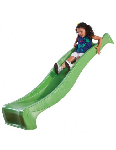 Plastic Slide for 1.5 metre high deck LIME GREEN Slide (3.0m) with WATER ATTACHMENT